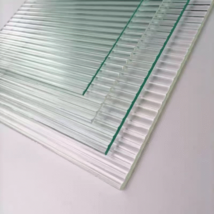 6MM LOW IRON NARROWLINE REEDED GLASS