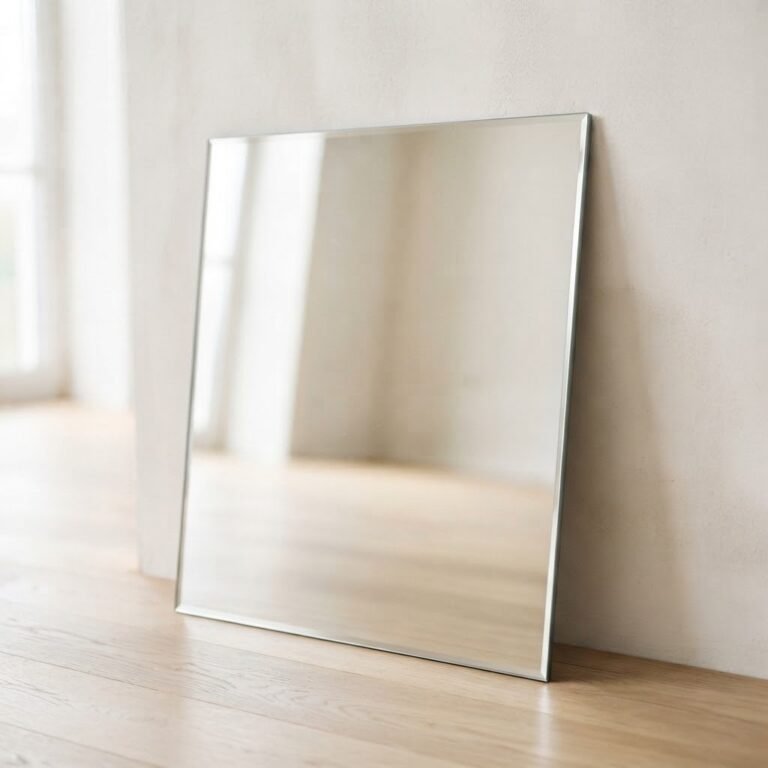 4mm silver mirror cut to size with polished edge