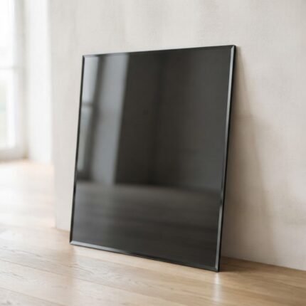6mm dark grey toughened mirror cut to size