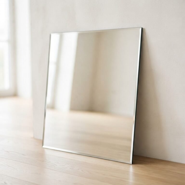 6mm silver mirror cut to size with polished edge