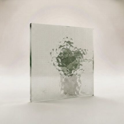 Satinlite obscure patterned glass cut to size