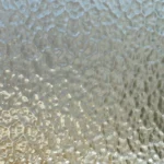 4mm cathedral patterned glass panel – edge close-up