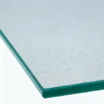 4mm satinlite patterned glass panel – edge close-up