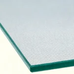 5mm satinlite patterned glass panel – edge close-up