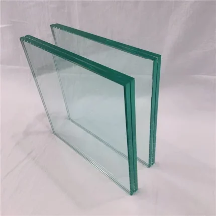 6.38mm clear laminate glass panel cut to size