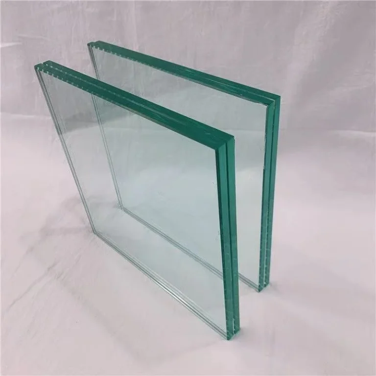6.38mm clear laminate glass panel cut to size