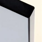 6mm grey glass panel – edge close-up