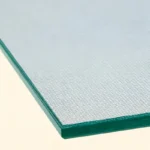 6mm satinlite patterned glass panel – edge close-up