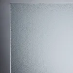 6mm spotswood patterned glass panel – edge close-up