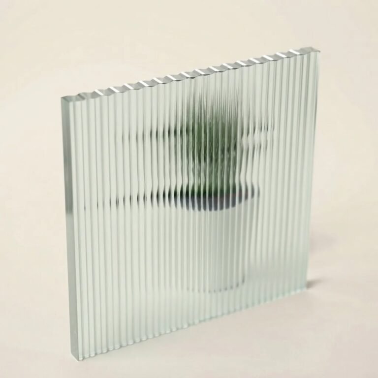 Narrowline reeded glass